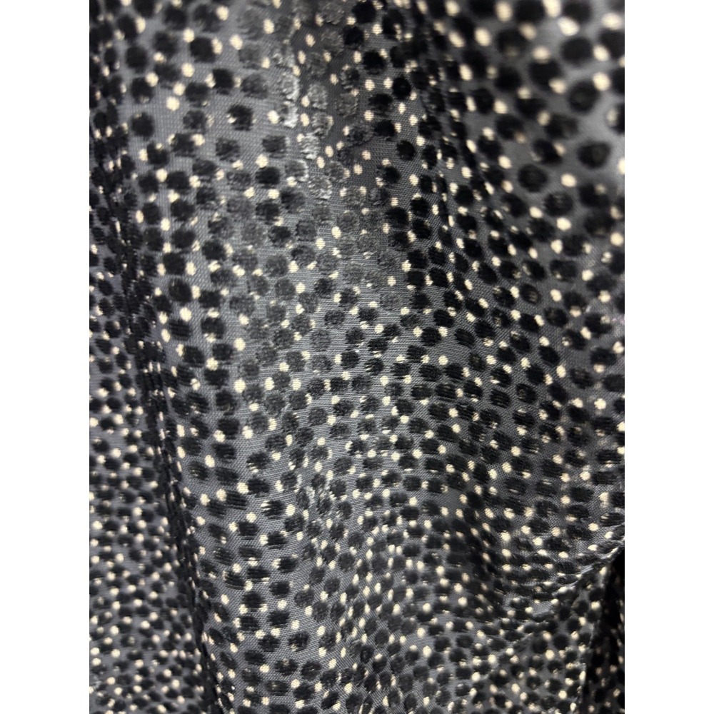 ASTR The Label Toulouse Dress Womens M Black Velvet Polka Dot Puff Sleeve Midi - Picture 8 of 9